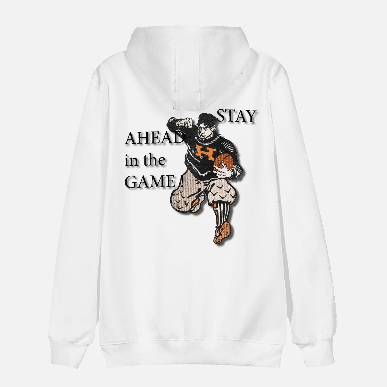 STAY AHEAD -  Round Collar Hoodie