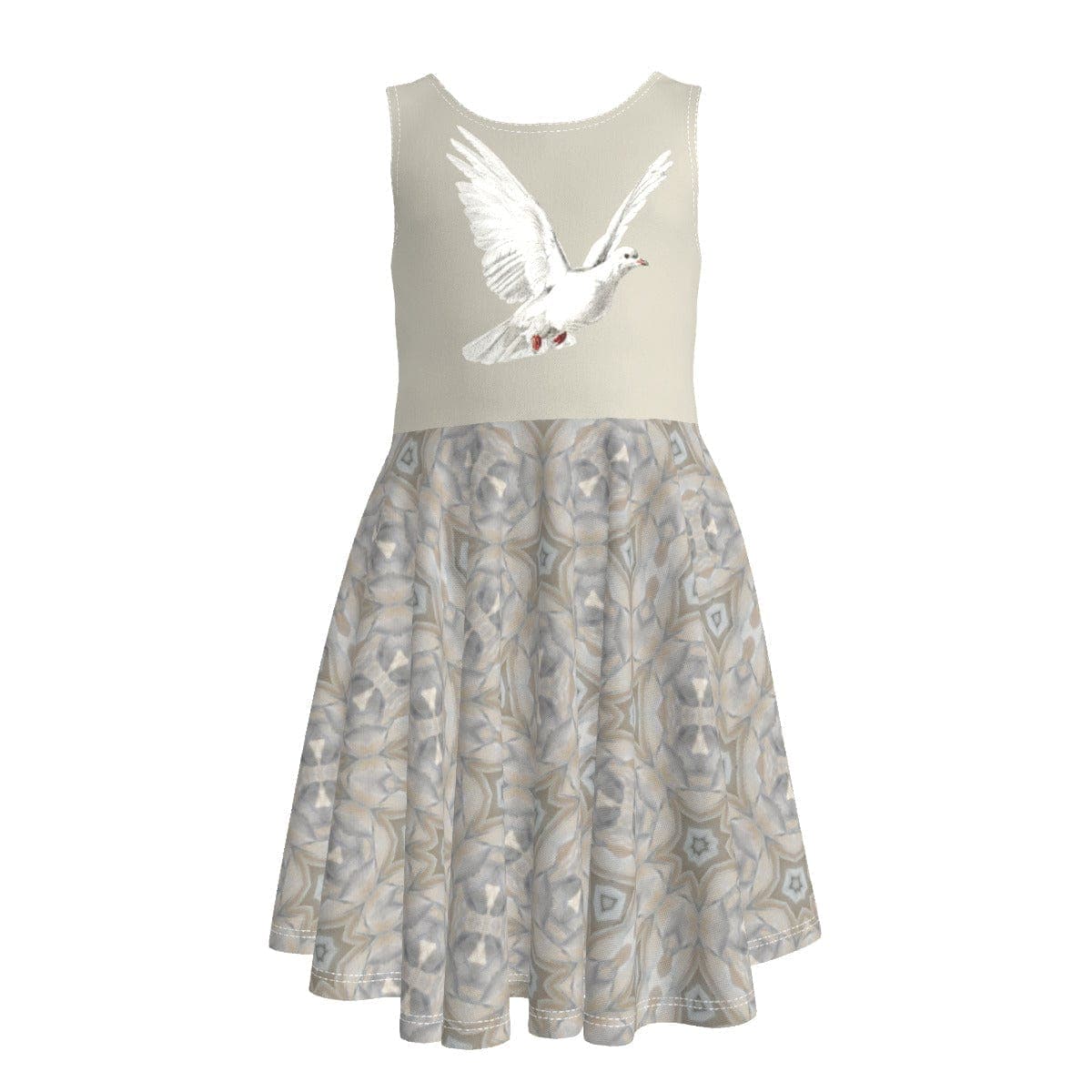 Flying Dove, Kid's Sleeveless Princess Dress