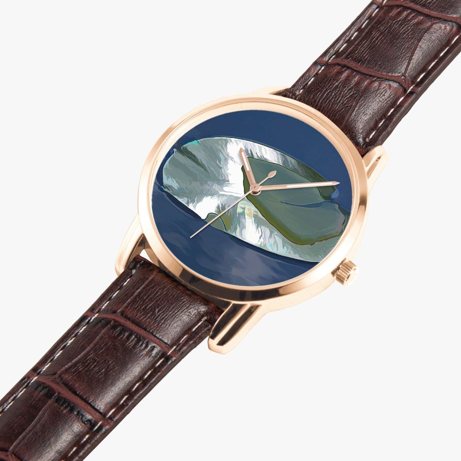 Water lily leaf,  Instafamous Wide Type Quartz watch, designed by Sensus Studio Design