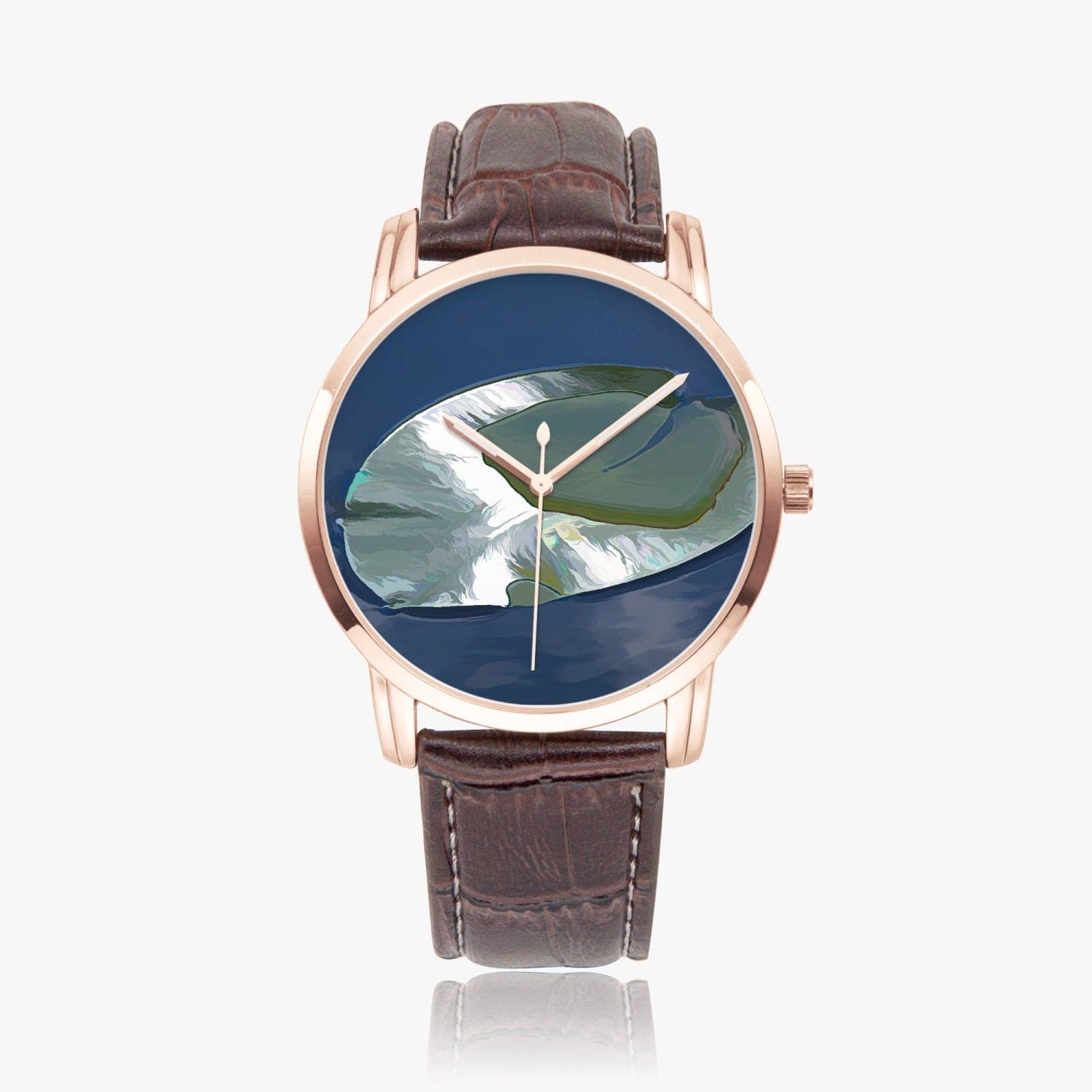 Water lily leaf,  Instafamous Wide Type Quartz watch, designed by Sensus Studio Design