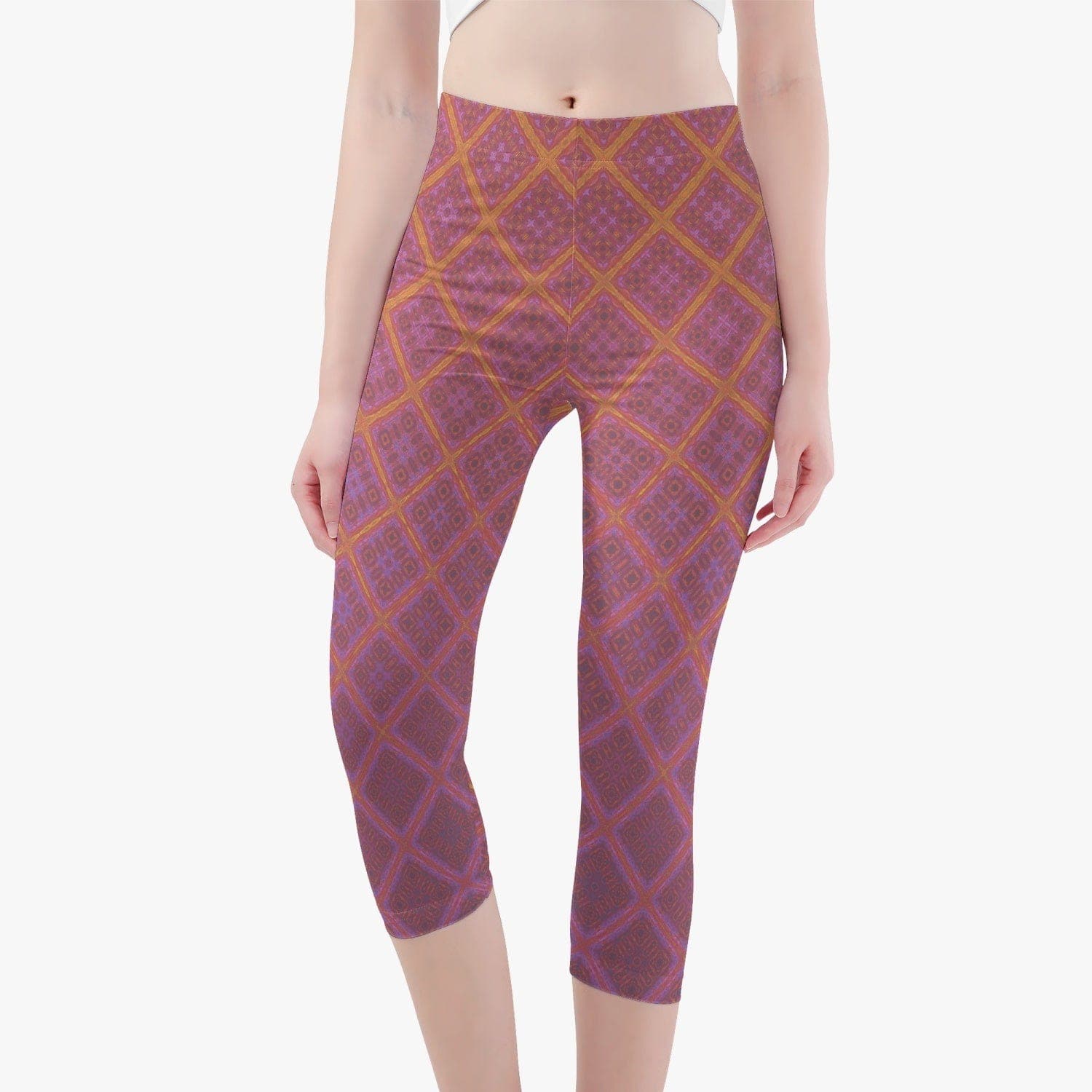 Skinny Fit Winter morning sun. 3/4 Yoga Pants/leggings by Sensus Studio Design