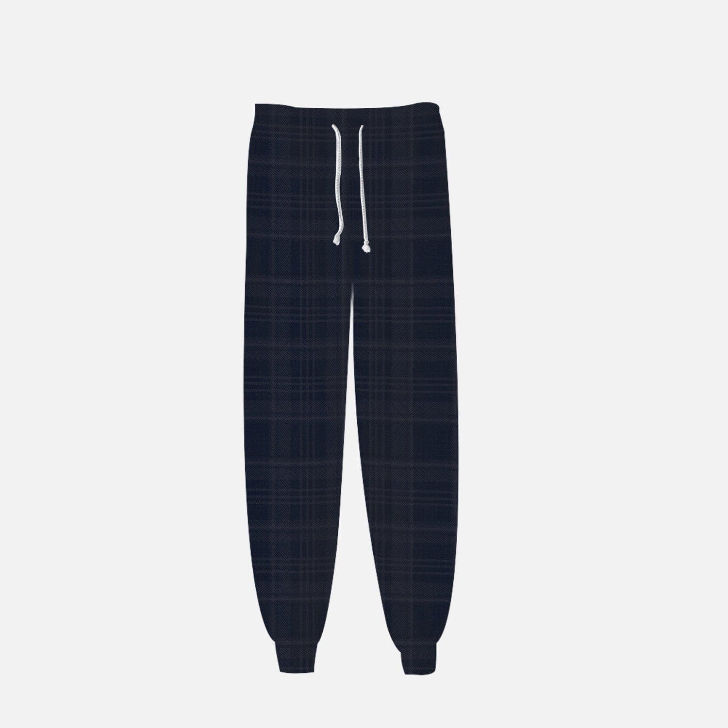 Navy blue tartan, Mid-Rise Pocket Sweatpants