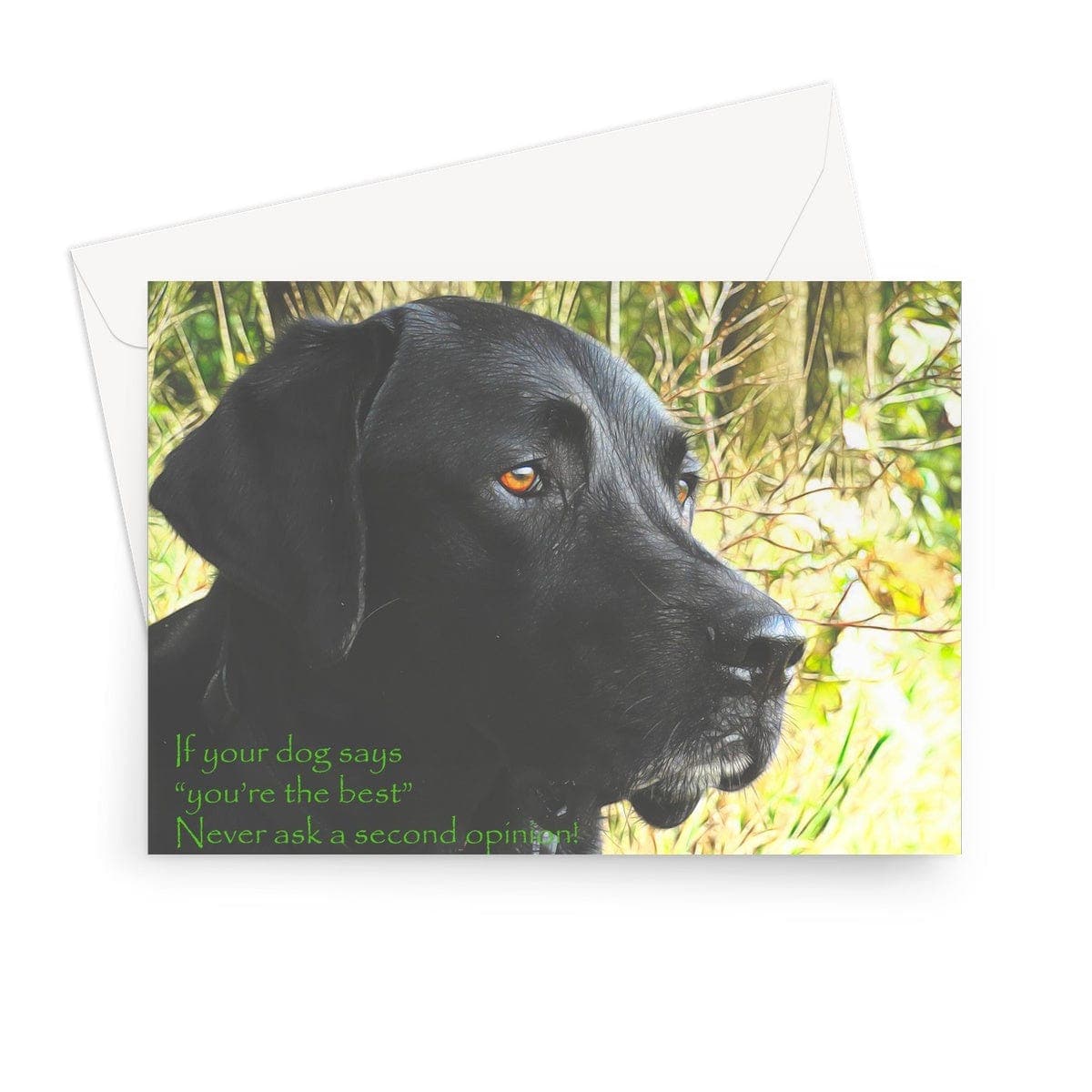If your dog says... Art on a Greeting Card, by Sensus Studio