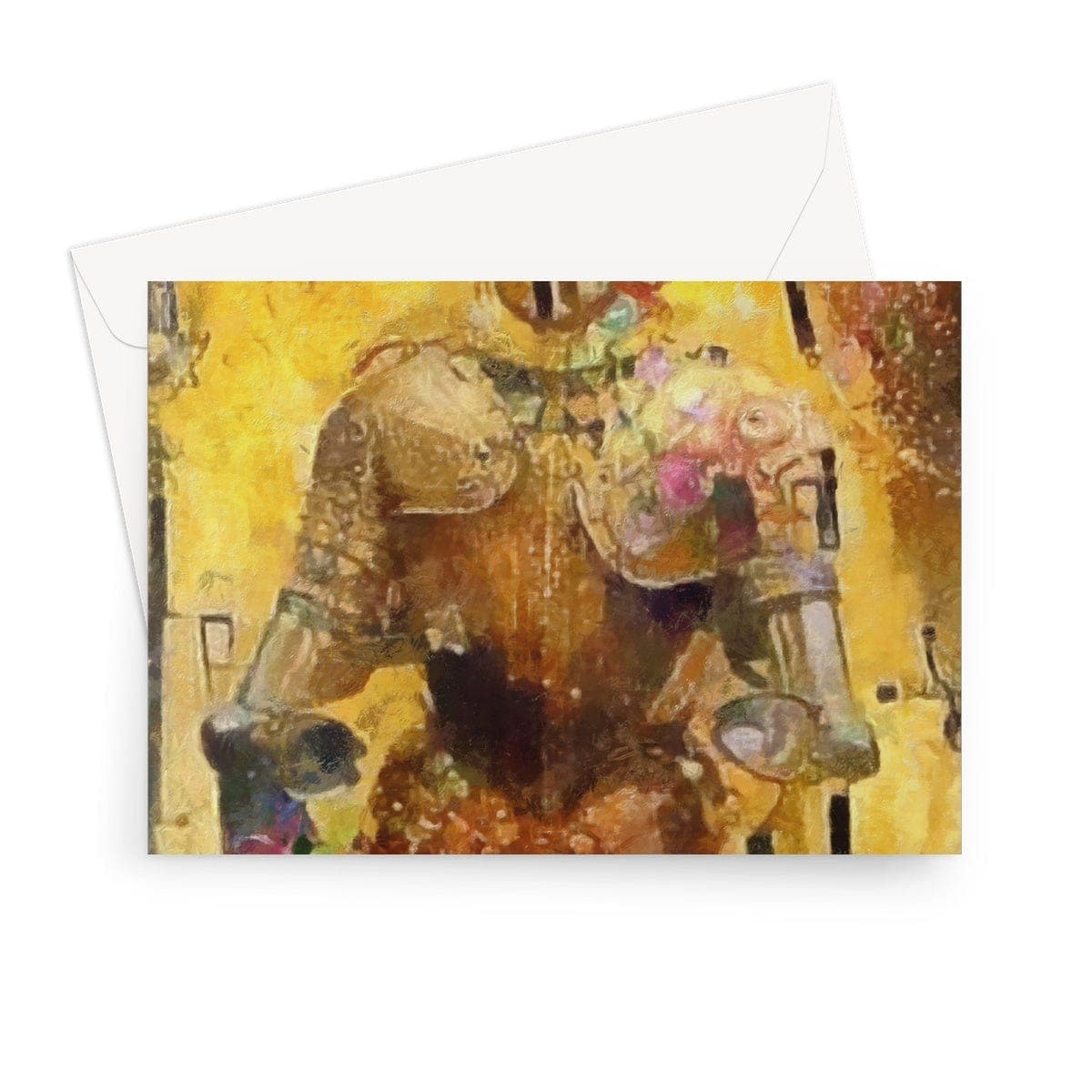 Klimt Knight Greeting Card
