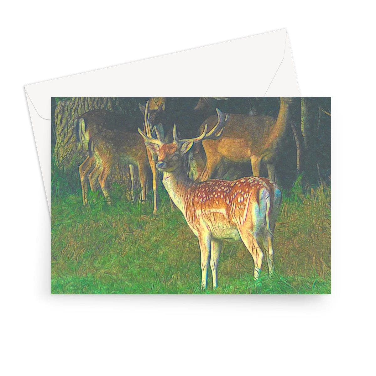 Male deer Greeting Card