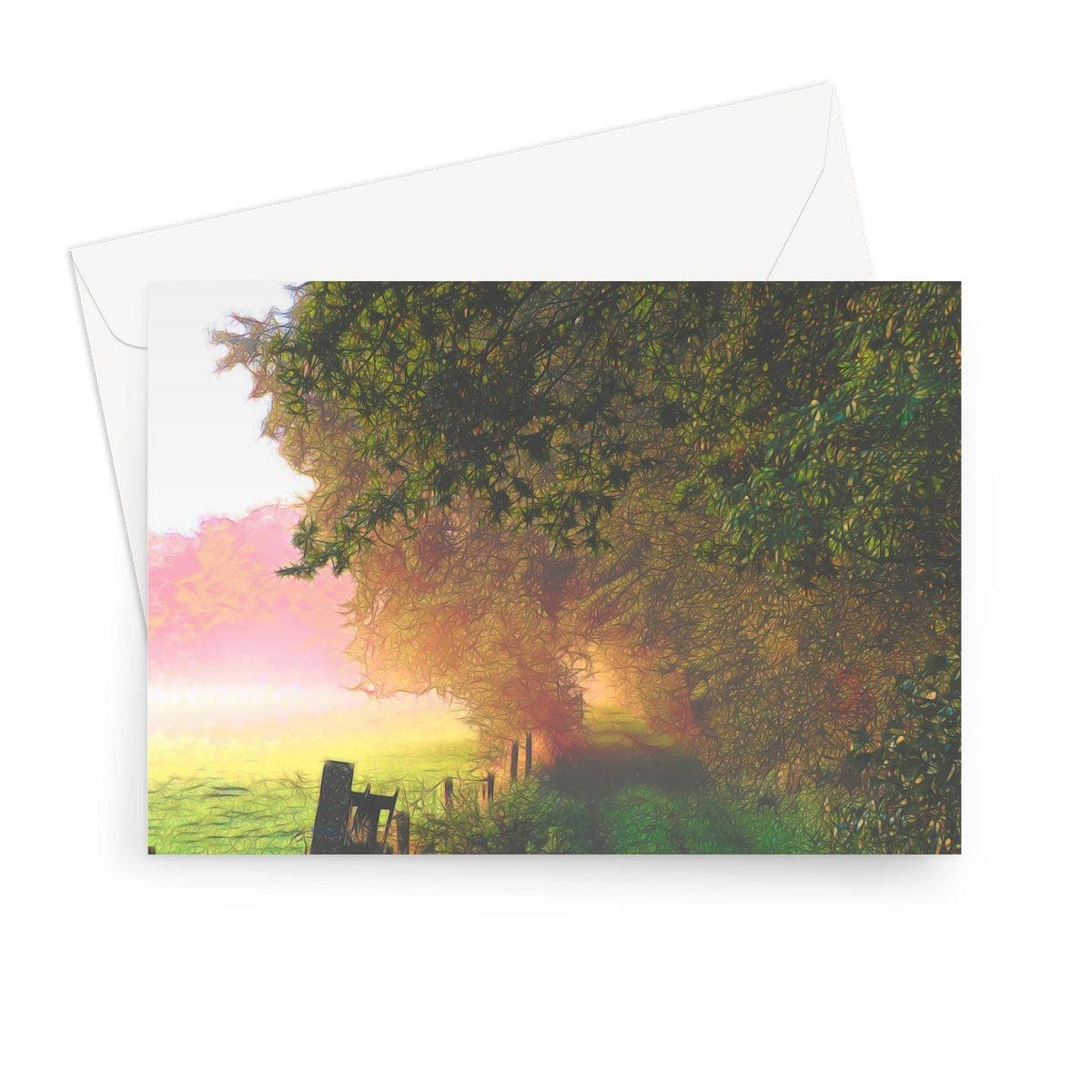 Morning glow,  Greeting Card, by Sensus Studio