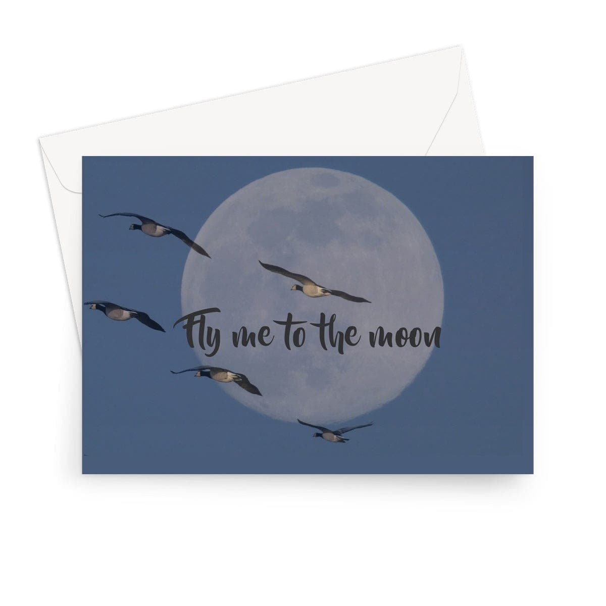 Fly me to the moon, Art on a Greeting Card, by Sensus Studio