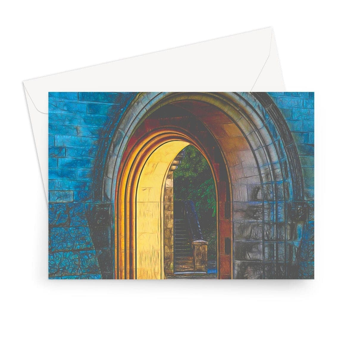 Gate to Dunrobin Castle, Greeting Card, by Ingrid Hütten