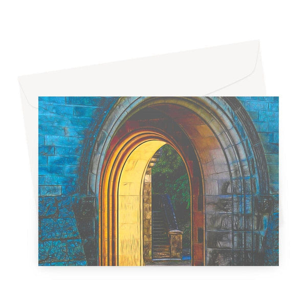 Gate to Dunrobin Castle, Greeting Card, by Ingrid Hütten
