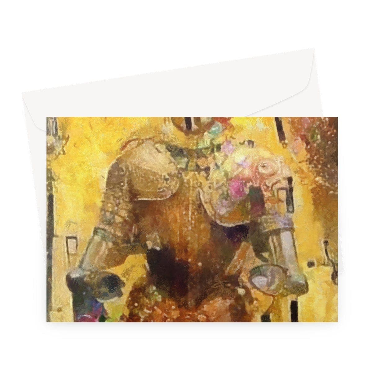 Klimt Knight Greeting Card