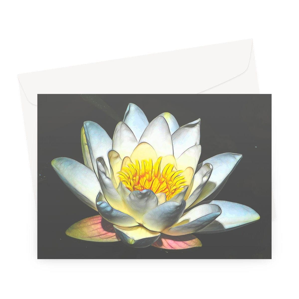 Soft white Lotus Greeting Card