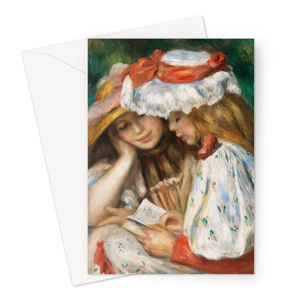 Reading, by P.A.Renoir, Greeting Card