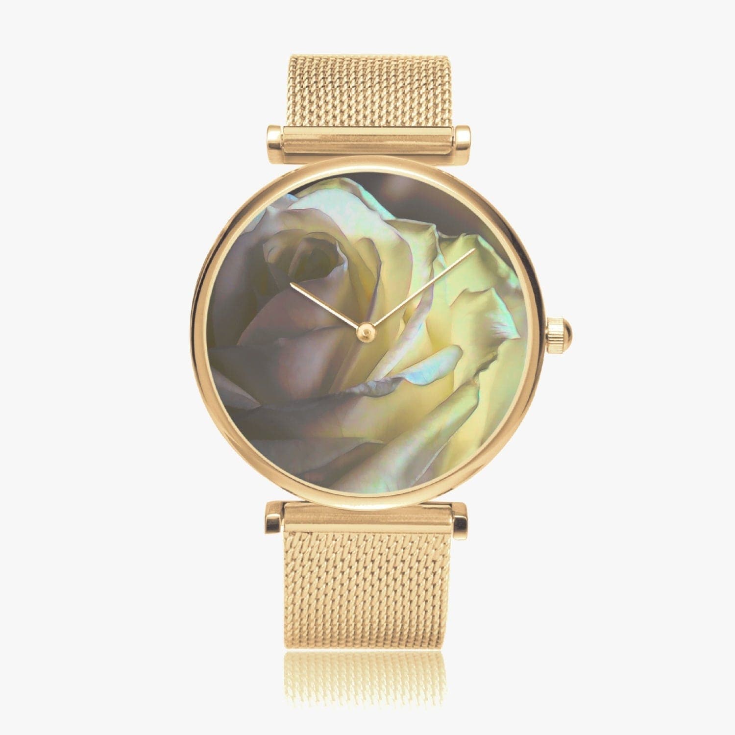 Shy white rose. New Stylish Ultra-Thin Quartz Watch, by Sensus Studio Design