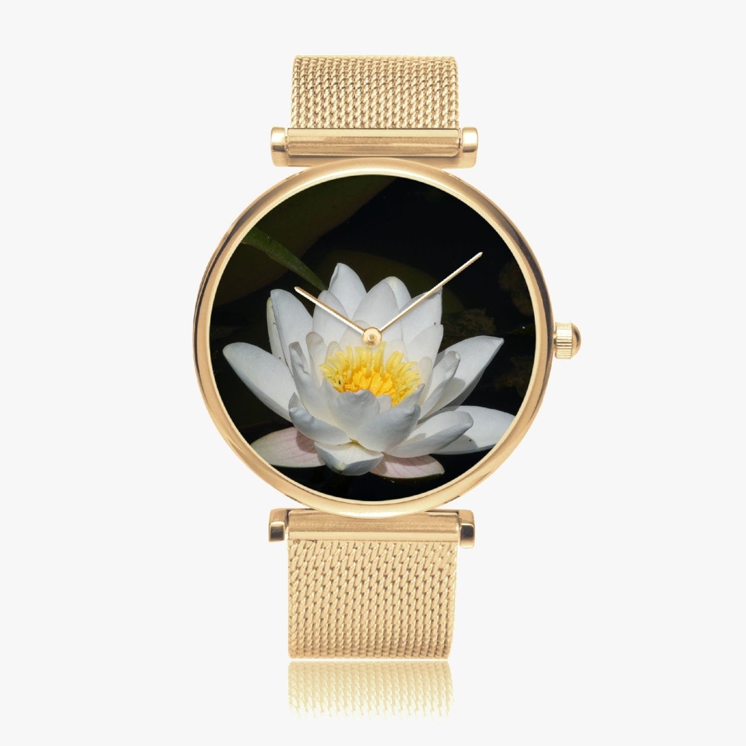 Water lilly. New Stylish Ultra-Thin Quartz Watch, designed by Ingrid Hütten
