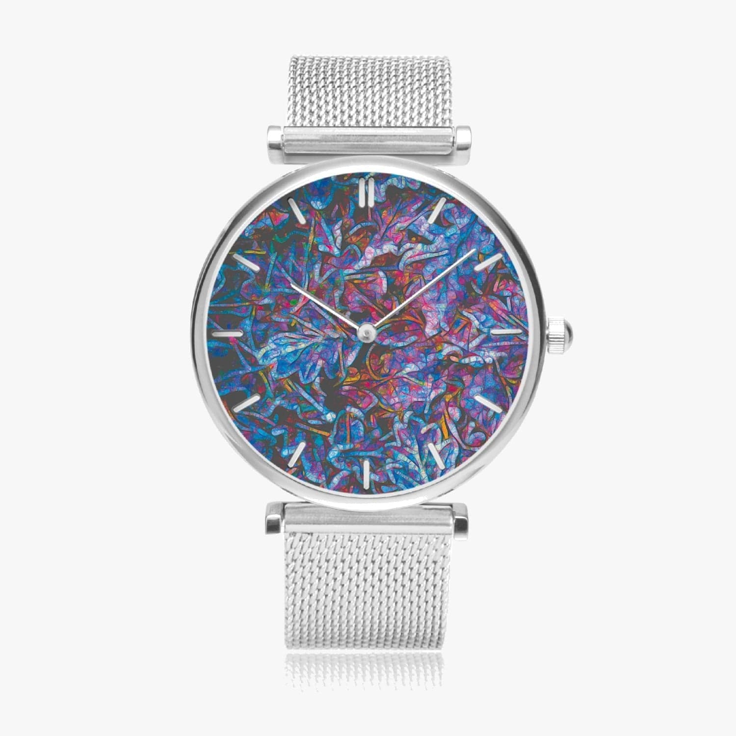 Frosted oak leafs, New Stylish Ultra-Thin Quartz Watch (With Indicators), by Sensus Studio Design