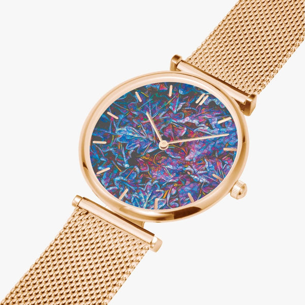 Frosted oak leafs, New Stylish Ultra-Thin Quartz Watch (With Indicators), by Sensus Studio Design