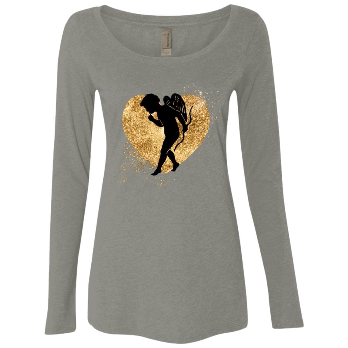 Cupid and the golden heart,  Ladies' Triblend Longsleeve T-shirt
