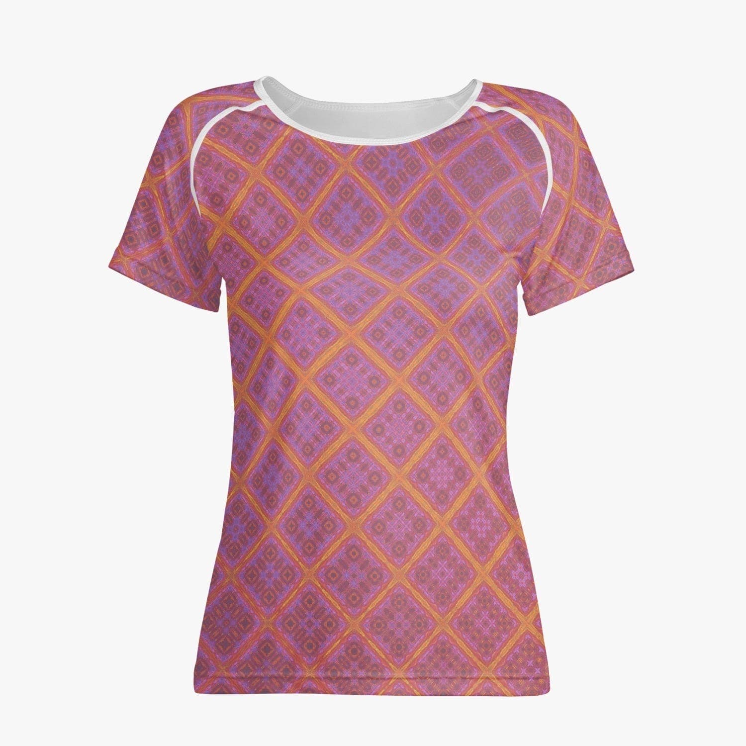 Winter morningsun. Handmade quick dry Sports/Yoga T-shirt for women, by Sensus Studio Design