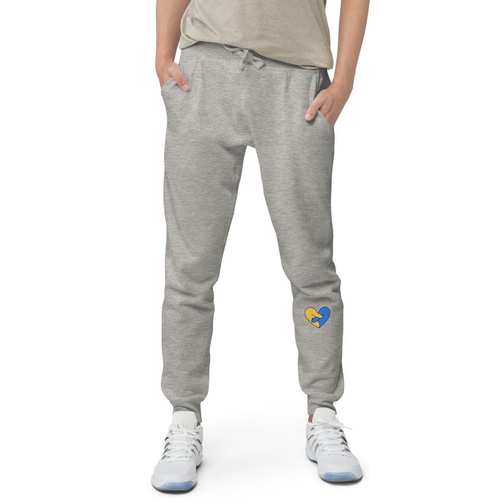 Connecting people/ Heart for Ukraine Unisex fleece sweatpants