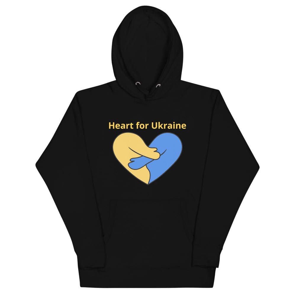 Heart for Ukraine, Unisex Hoodie, by Sensus Studio Design