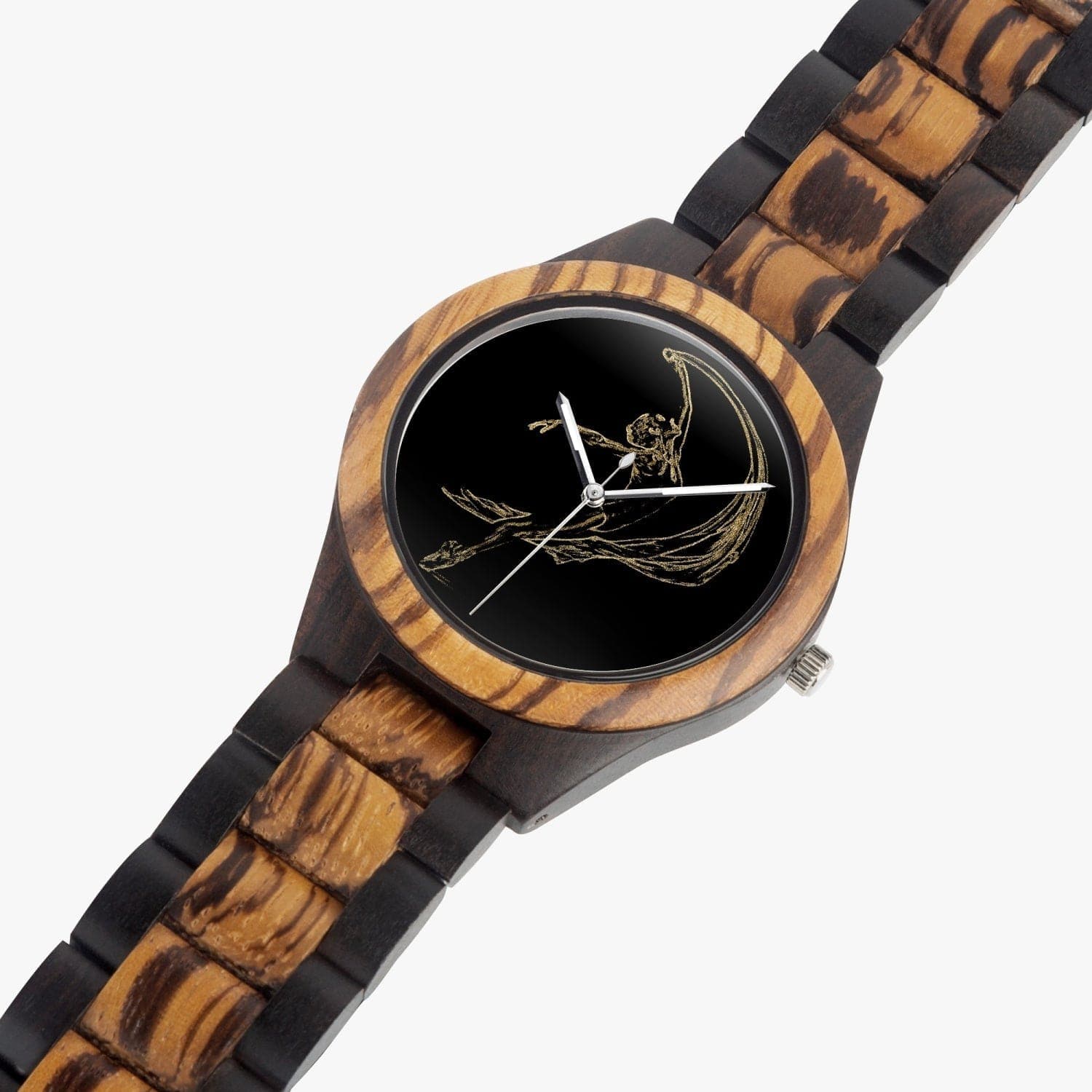 Dance! Ebony Wooden Watch. Designer watch by Humphrey Isselt