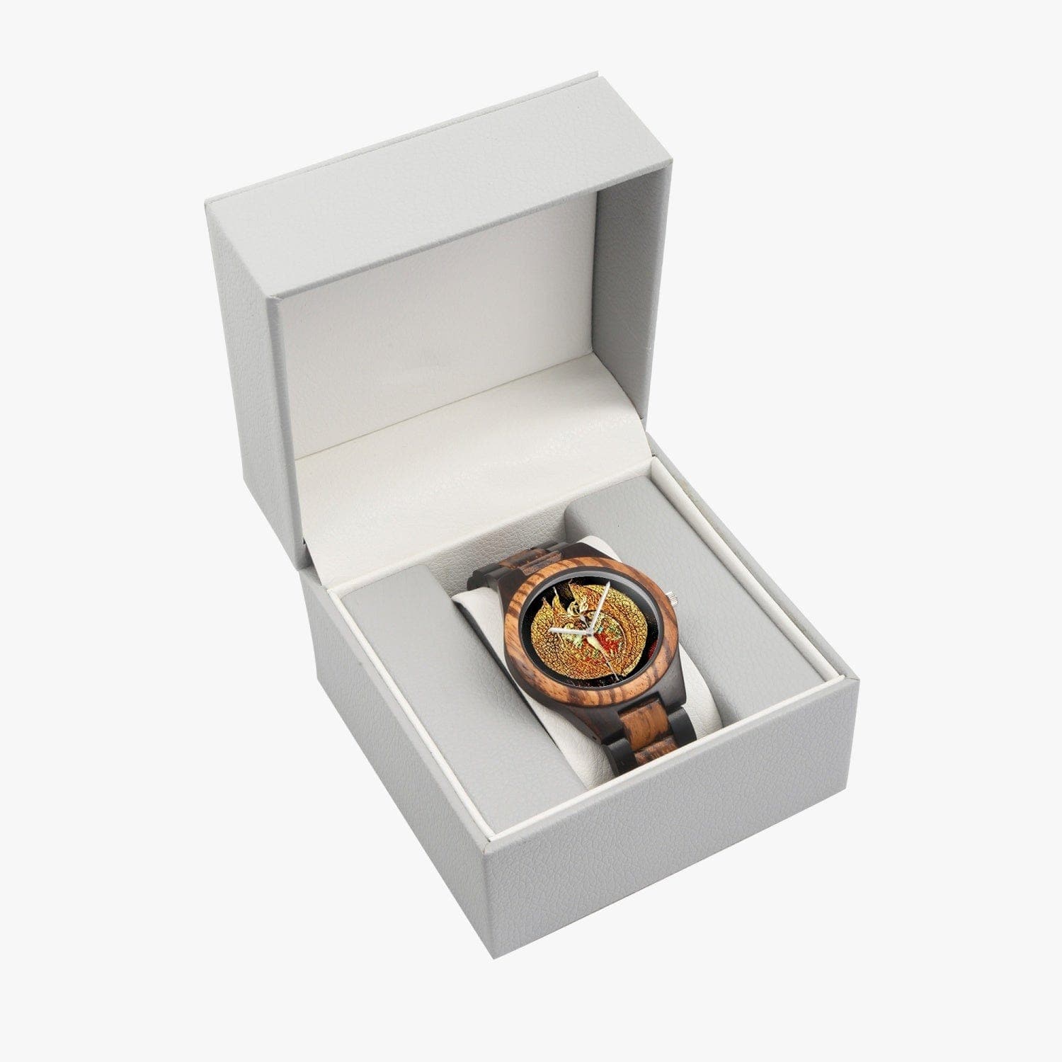 Oriental Oracle. Ebony Wooden Watch. Designer watch by Humphrey Isselt