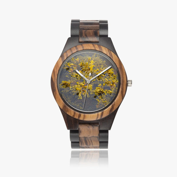 Seaweed.  Ebony Wooden Watch. Designer watch by Sensus Studio Design